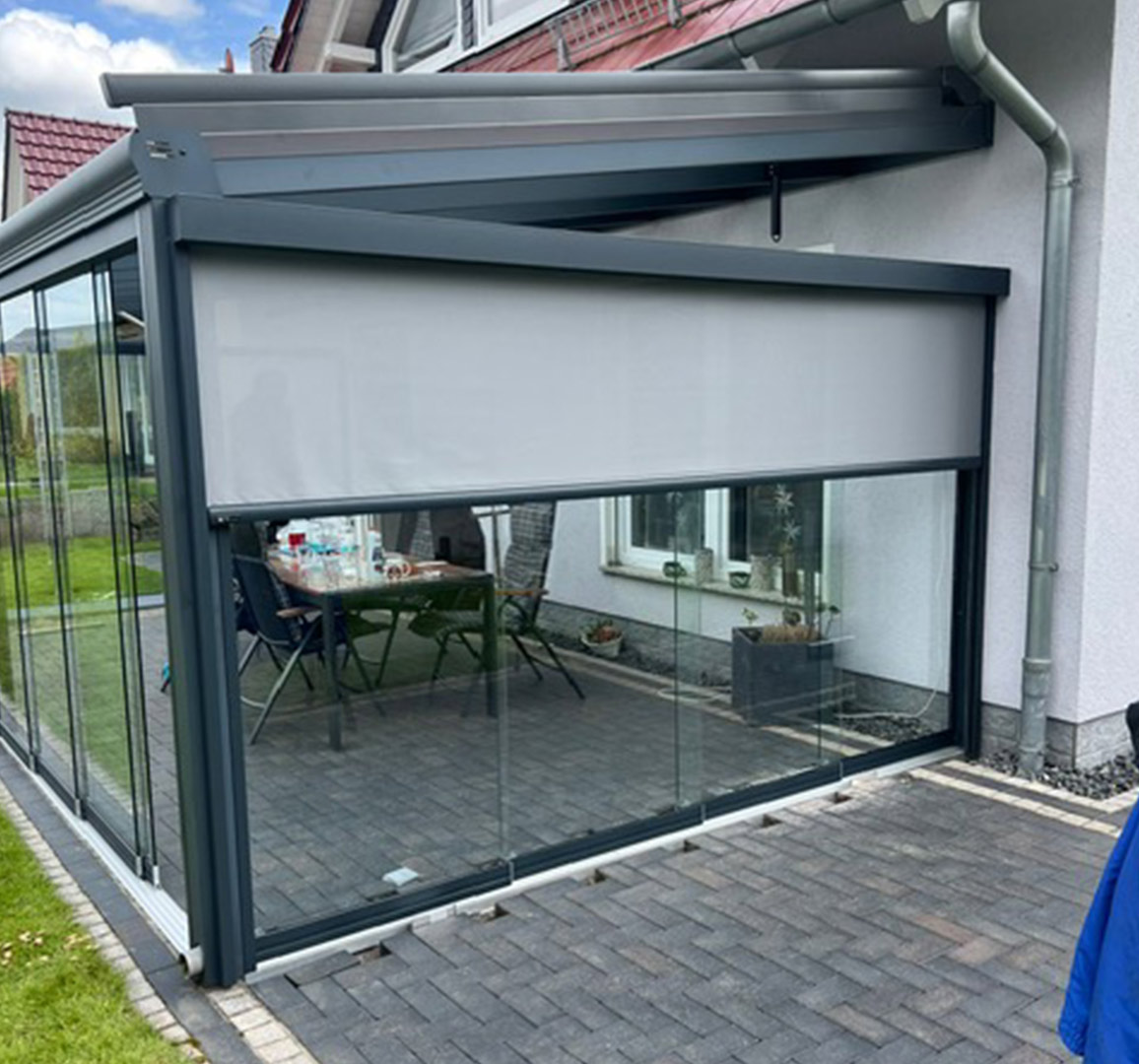 Vertikalmarkise am Harz